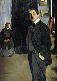 Portrait de Serge Diaghilev et sa nounou par Léon Bakst (1906)