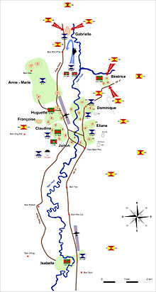 First wave of the Việt Minh attack on the northern positions.