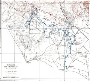 Geallieerd aanvalsplan en troepenmacht bij Cisterna 30 januari 1944