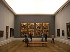 Gemäldegalerie Berlin: Interieur Saal I mit frühester deutscher Tafelmalerei