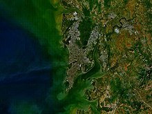 Satellite image of Mumbai