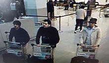 Mistænkte fra Bruxelles på overvågningskameraer