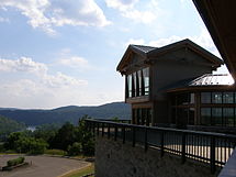 Centro visitatori con vista sul Bull Shoals State Park, Arkansas