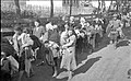 Soviet Jewish women and children being forced out of their homes