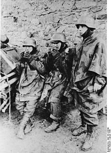 Break in fighting during the retreat in January 1945