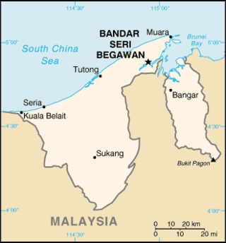 Brunei kaart