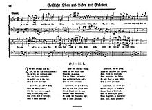 Musik af Bach, Gellert-sange, trykt 1771  