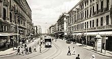 Electric tramway in Cairo, 1925