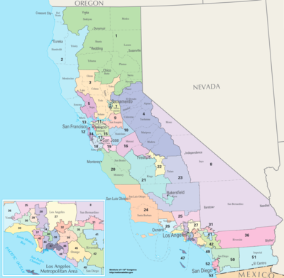 Californiens kongresdistrikter siden 2013  