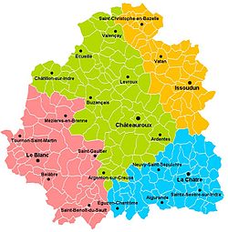 Arrondissements i departementet Indre