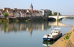 Chalon-sur-Saône and the Saône river.