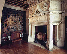 Interior of the Château of Chaumont-sur-Loire.