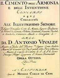 Titelblad til "Cimento dell'Armonia e dell'Invenzione", 1727
