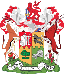 Escudo utilizado durante el Apartheid.  