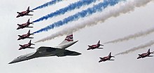 Golden Jubilee of Elizabeth II: Flyover of Buckingham Palace with the Red Arrows