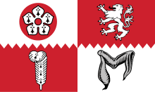 Flagge von Leicestershire