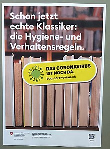 Notice board at a library (Taken in September 2020).