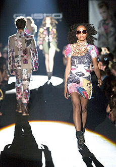 Catwalk på en modevisning i Barcelona