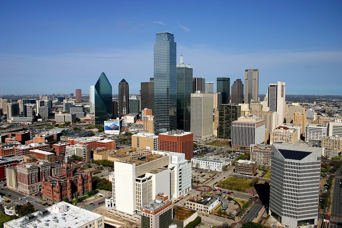 El centro de Dallas, Texas, es un bastión demócrata.  