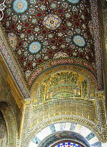 Géométrique, mais pas simple : Plafond peint de la mosquée des Omeyyades, Damas