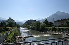 The Dornbirner Ach in the city area