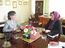 Suraya Pakzad (derecha) en Kabul 2009  
