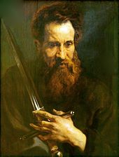 Apostle Paul, painting by Anthonis van Dyck c. 1618-1620.