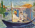 Edouard Manet, Monet Painting in his Boat, (1874)