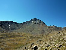 The nearby volcanic mountain Erciyes
