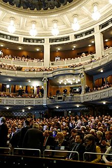 The Epiphany meeting of the Free Democrats has evolved from its liberal beginnings in the 1860s into a major event with national political significance, Stuttgart, January 6, 2015.