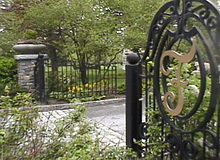 Der Eingang zum Ferncliff-Friedhof, wo Aaliyah in einer Krypta beigesetzt ist