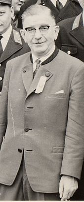 Leopold Figl, co-founder, first Federal Chancellor of the Second Republic, later Foreign Minister of the State Treaty and Governor of Lower Austria