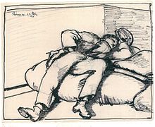 Even in stressful situations (here an excerpt from a war diary) sleep is often not restful.