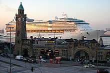 The Landungsbrücken at the Port of Hamburg