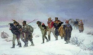 Französischer Rückzug aus Russland 1812