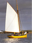 Gaff-rigged sloop