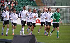 Trening nemške nogometne reprezentance v Gdansku.