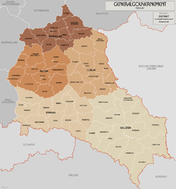 Administrativní mapa veřejné správy (1941)  