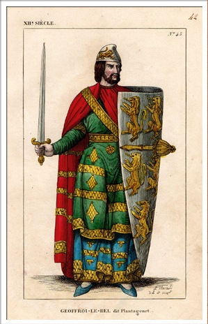 Geoffrey V Plantagenet, Anjoun kreivi, ranskalaisesta kaiverruksesta.