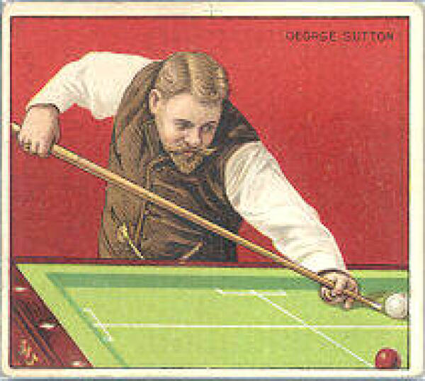 George Sutton tobakskort, ca. 1911. Det viste spil er balkline.  