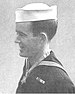 black and white headshot of George Wahlen in his military uniform