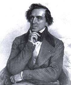 Giacomo Meyerbeer, litografie Josefa Kriehubera, 1847  