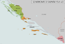 The coastal areas ceded to Italy from 1941 to 1943.