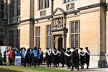 Graduation ceremony at the Examination Schools