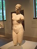 Marble statue of Aphrodite Anadyomene