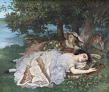 Deux prostituées sur les bords de la Seine , (1856)