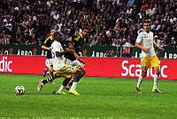 Partido contra el AIK en 2014.