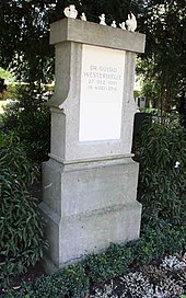 The grave of Guido Westerwelle (2017)