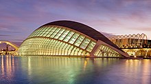 The Ciudad de las Artes y de las Ciencias, the landmark of Valencia