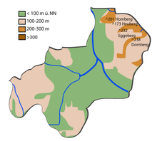 Physical map of Herford